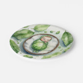 Die Einführung unseres kleinen Peapods! Pappteller (Schrägansicht)