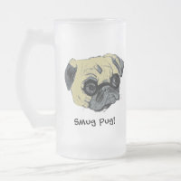 Die eingebildeter Mops-Hundemattierte Tasse