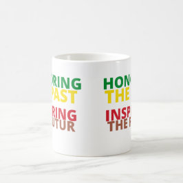 Die Einhaltung der Vergangenheit inspiriere den zu Kaffeetasse