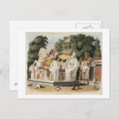 Die Einheimischen ehren ihren Herrscher, der von T Postkarte (Vorne/Hinten)