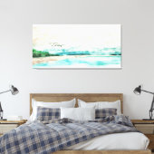 Die Einheit der Erde und die Wasser-Misty-Landscha Leinwanddruck (Insitu (Schlafzimmer))