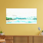 Die Einheit der Erde und die Wasser-Misty-Landscha Leinwanddruck (Insitu (Wohnzimmer))