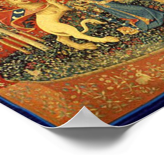 Die Einhorn-Dame Poster (Ecke)