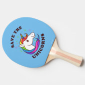 Die Einhörner gerettet Tischtennis Schläger (Seitenansicht)