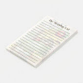 Die Einkaufslisten-Notizen Post-it Klebezettel (angewinkelt)
