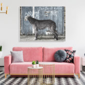Die einladende Loyal Hound Leinwanddruck (Insitu (Wohnzimmer))