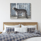 Die einladende Loyal Hound Leinwanddruck (Insitu (Schlafzimmer))