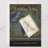 Die einladende, rassige Gotik Einladung (Vorderseite)