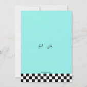 Die Einladung der 45-jährigen Geburtstagsparty (Rückseite)