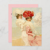 DIE EINLADUNG DER FREUNDINNEN DER FRAUEN-FRAUEN (Vorne/Hinten)