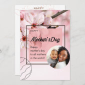 Die Einladung der glücklichen Mütter zum Welttag d (Vorne/Hinten)