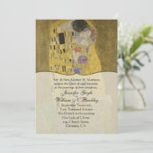 Die Einladung der Kiss Fine Art Hochzeit (Stehend Vorderseite)