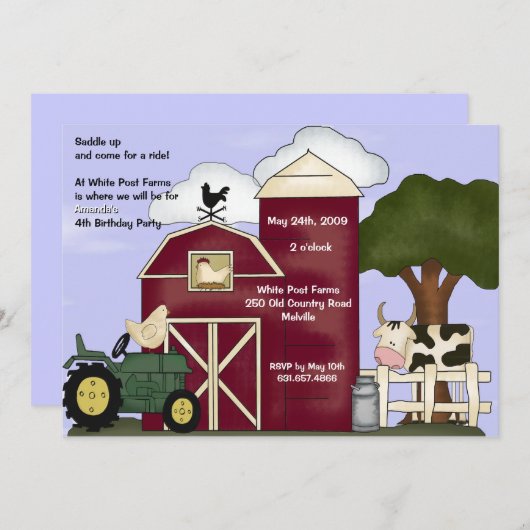 Die Einladung der Scheune (Vorne/Hinten)