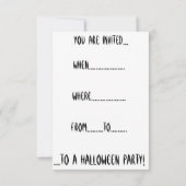 Die Einladung des Good-Hexe-Halloween-Party (Rückseite)