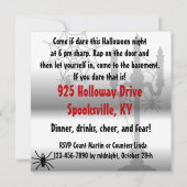 Die Einladung des Grafen Custom Halloween (Rückseite)