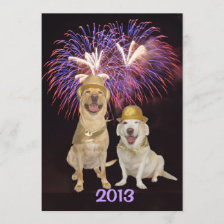 Die Einladung des Hundepersonen-neuen Jahres