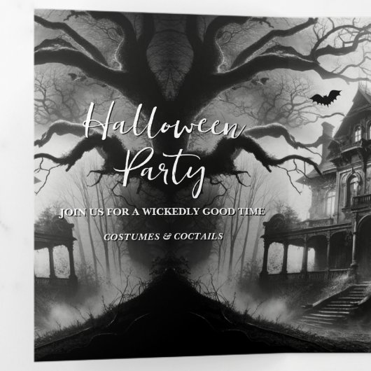 Die Einladung des Macabre Manor Halloween-Party (Innen Erste Seite)