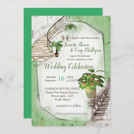 Die Einladung des Modedesigners (Vorne/Hinten)