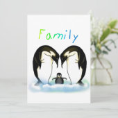 Die Einladung des Pinguin-Familien-Mädchens (Stehend Vorderseite)