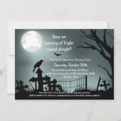 Die Einladung des Raven Poe Halloween-Party (Rückseite)