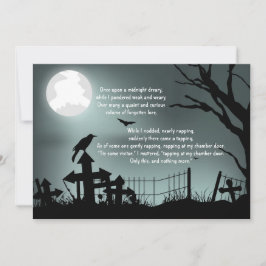 Die Einladung des Raven Poe Halloween-Party