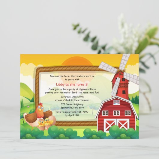 Die Einladung des Roten Barns (Stehend Vorderseite)