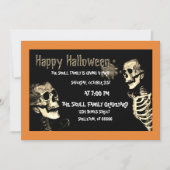 DIE EINLADUNG DES SKELETON-HALLOWEEN-PARTY (Vorderseite)