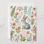 Die Einladung einer Mädchendusche (Rückseite)