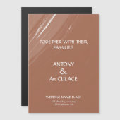 Die Einladung ist einfach, aber auch elegant (Vorne/Hinten)