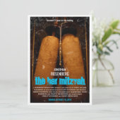 Die Einladung von Bar Mitzvah (Stehend Vorderseite)