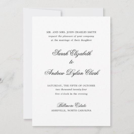 DIE EINLADUNG VON SARAH (Vorderseite)