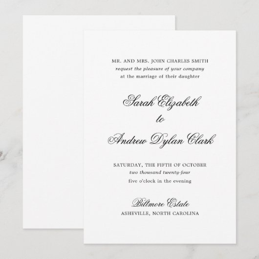 DIE EINLADUNG VON SARAH (Vorne/Hinten)