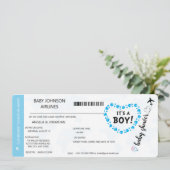 Die Einladung zu einem Baby-Baby-Duschbad (Stehend Vorderseite)