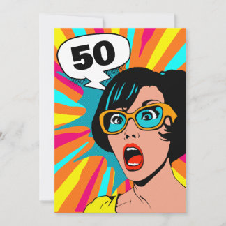 Die Einladung zum 50. Geburtstag überraschte die P