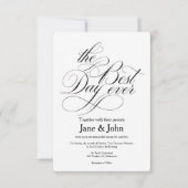 Die Einladung zum besten Hochzeitstag (Vorderseite)