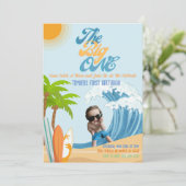 Die Einladung zum Geburtstag eines großen Fotos (Stehend Vorderseite)