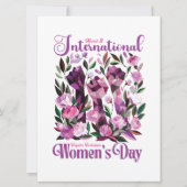 Die Einladung zum Internationalen Frauentag (Vorderseite)