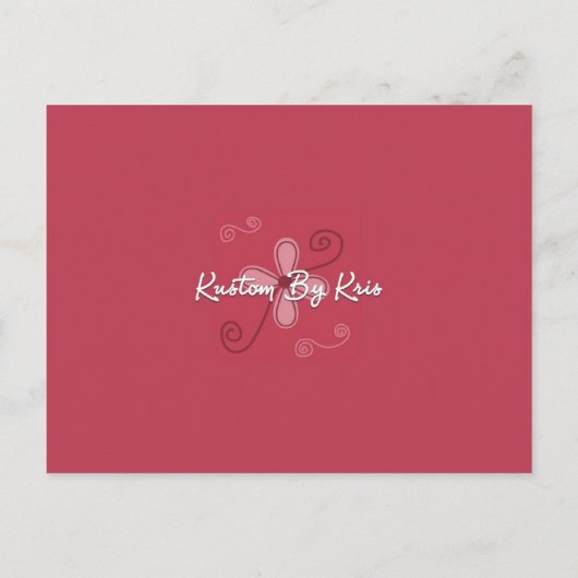 Die Einladung zum Kleid (Rückseite)