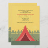 Die Einladung zum Roten Zelt-Camping (Vorne/Hinten)