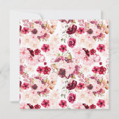 Die Einladung zur Begegnungspartei "Floral Let's C (Rückseite)