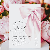 Die Einladung zur Brautdusche von Knot Pink Bow zu