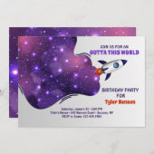 Die Einladung zur Geburtstagsfeier (Vorne/Hinten)