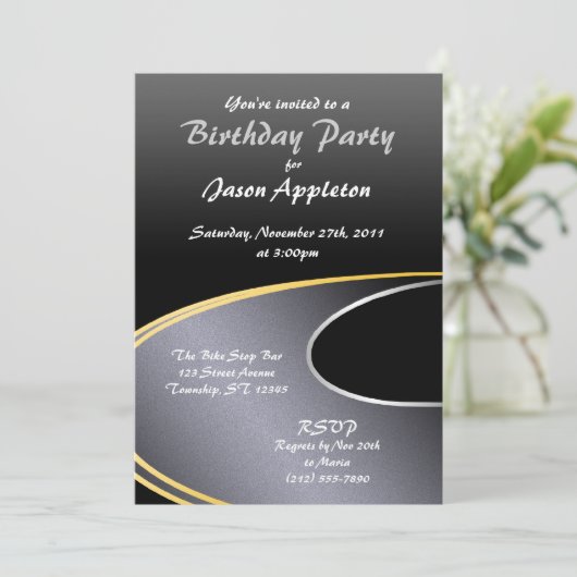 Die Einladung zur Geburtstagsparty (Stehend Vorderseite)