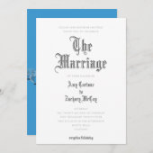 Die Einladung zur Heirat-Blakkletter (Vorne/Hinten)