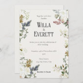 Die Einladung zur Hochzeit im Gilded Garden (Vorne/Hinten)