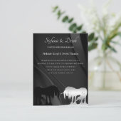 Die Einladung zur mystischen Einhornhochzeit Postkarte (Stehend Vorderseite)