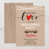 Die Einladung zur Verlobung der Liebe (Vorne/Hinten)