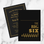 Die Einladungen der BIG 60 Black Gold Geburtstagsp<br><div class="desc">Mit einem Meilenstein 60. Geburtstagsparty? Bitte senden Sie uns eine Einladung, die Sie für Ihr Party begeistert. "Die BIG SIX ohhhhh!" - in jedes Alter wechseln - vorne und auf der Rückseite mit schicken Buchstaben Ihre Party-Details. Ideal für jedes Alter, eine Überraschung oder nicht, einfach die Formulierung zu ändern, um...</div>