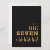 Die Einladungen zur Black Gold Party der BIG 70 (Vorderseite)