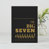 Die Einladungen zur Black Gold Party der BIG 70 (Stehend Vorderseite)
